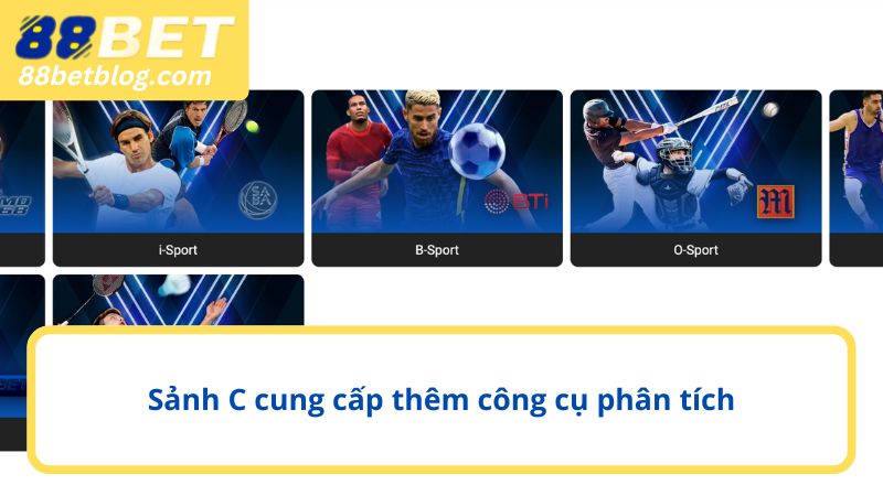 Sảnh C cung cấp thêm công cụ phân tích